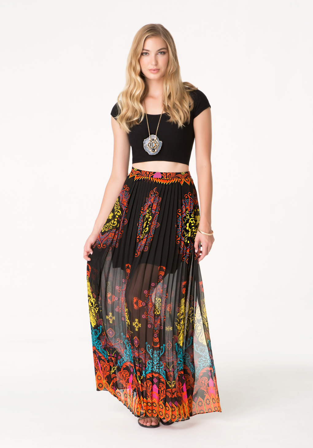 bebe maxi skirt