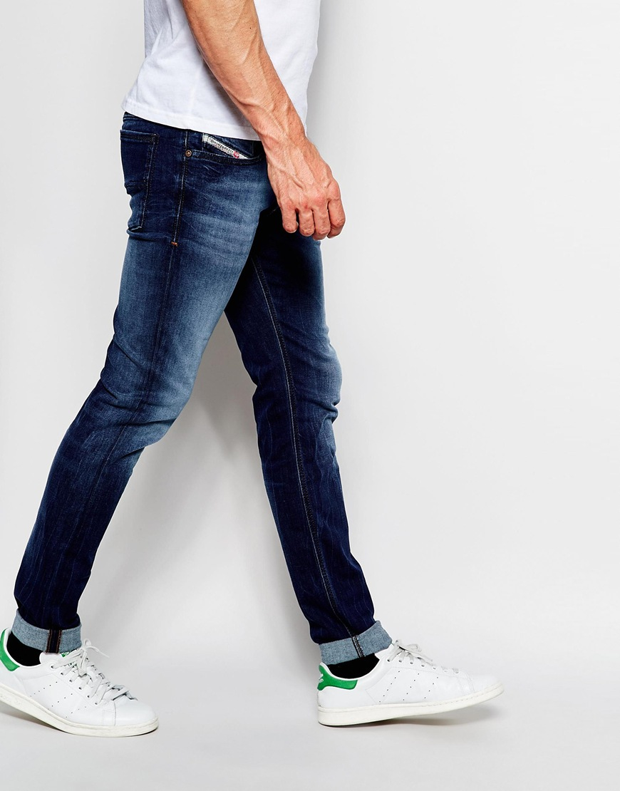 diesel sleenker skinny fit jeans