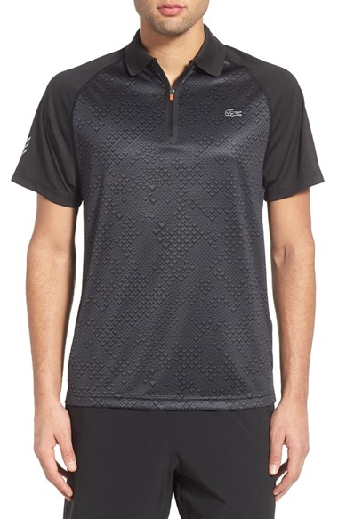lacoste zip polo
