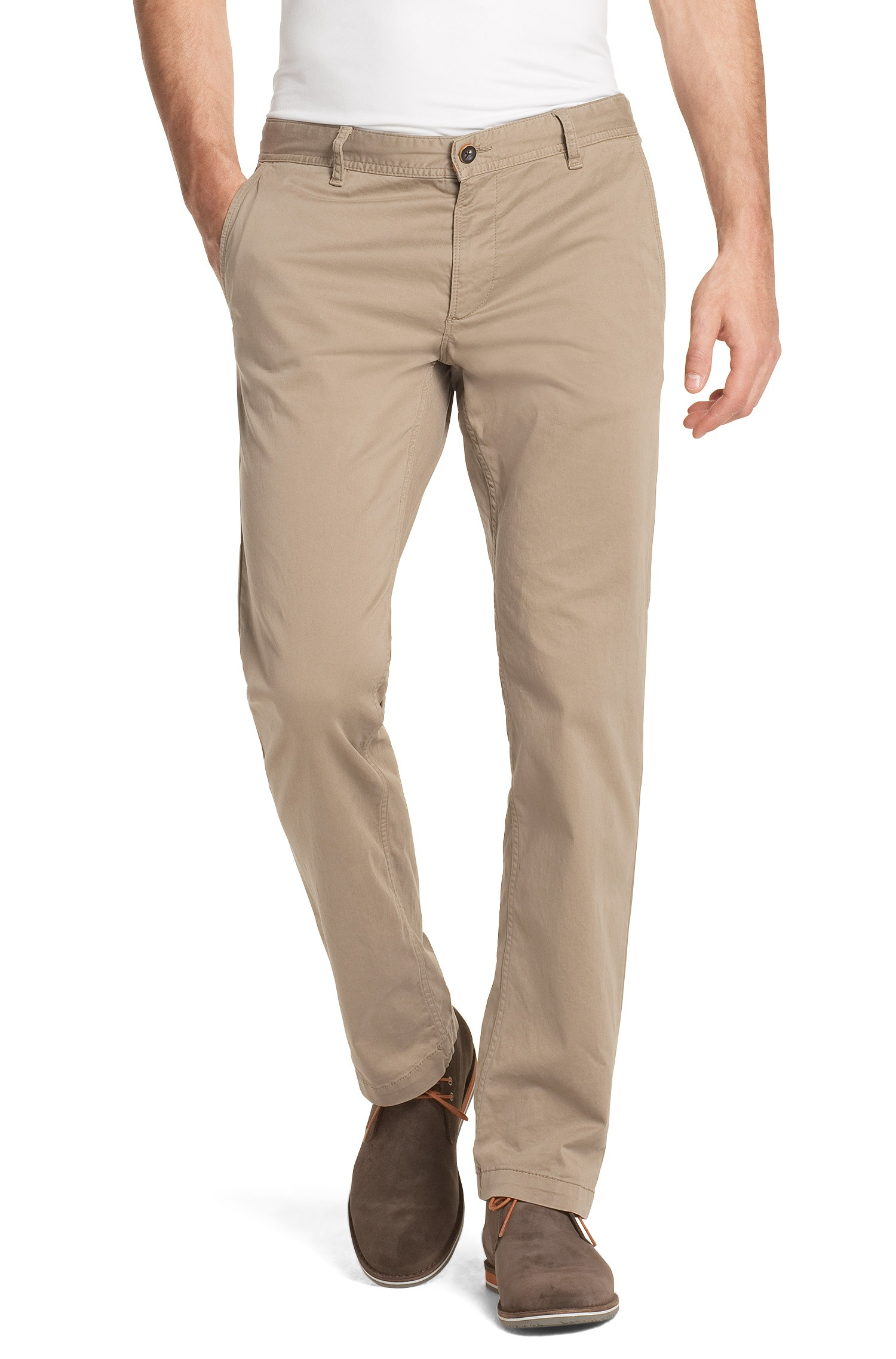 Trousers Boss Orange Beige size M International in Cotton  25537375