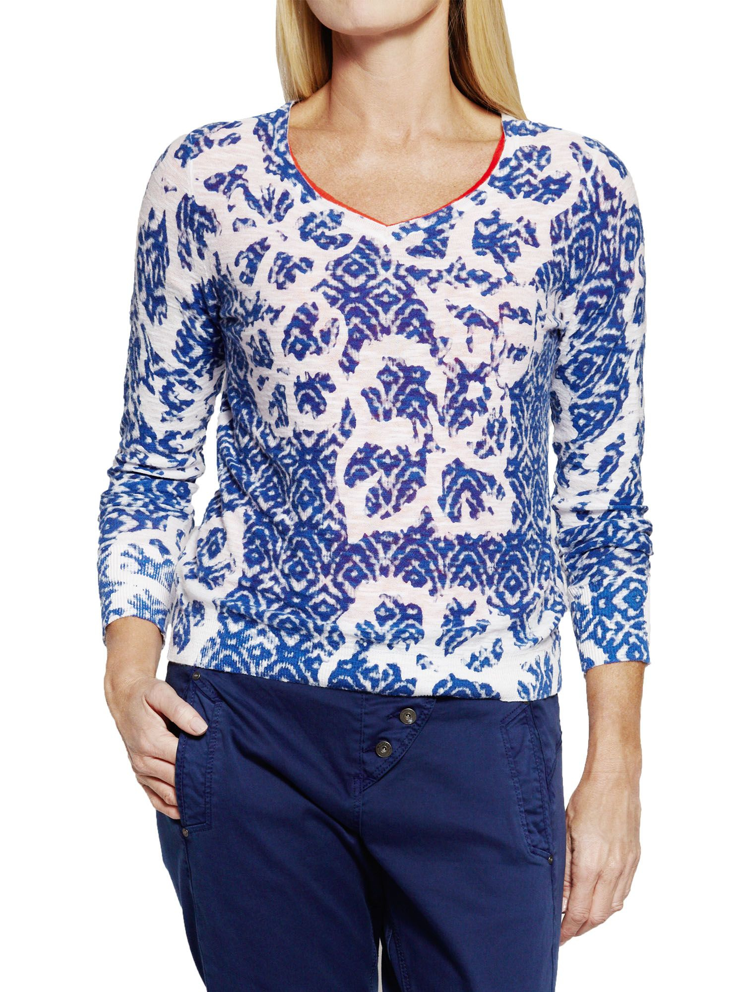 sandwich printed jumper in blue lyst sandwich printed jumper in blue lyst