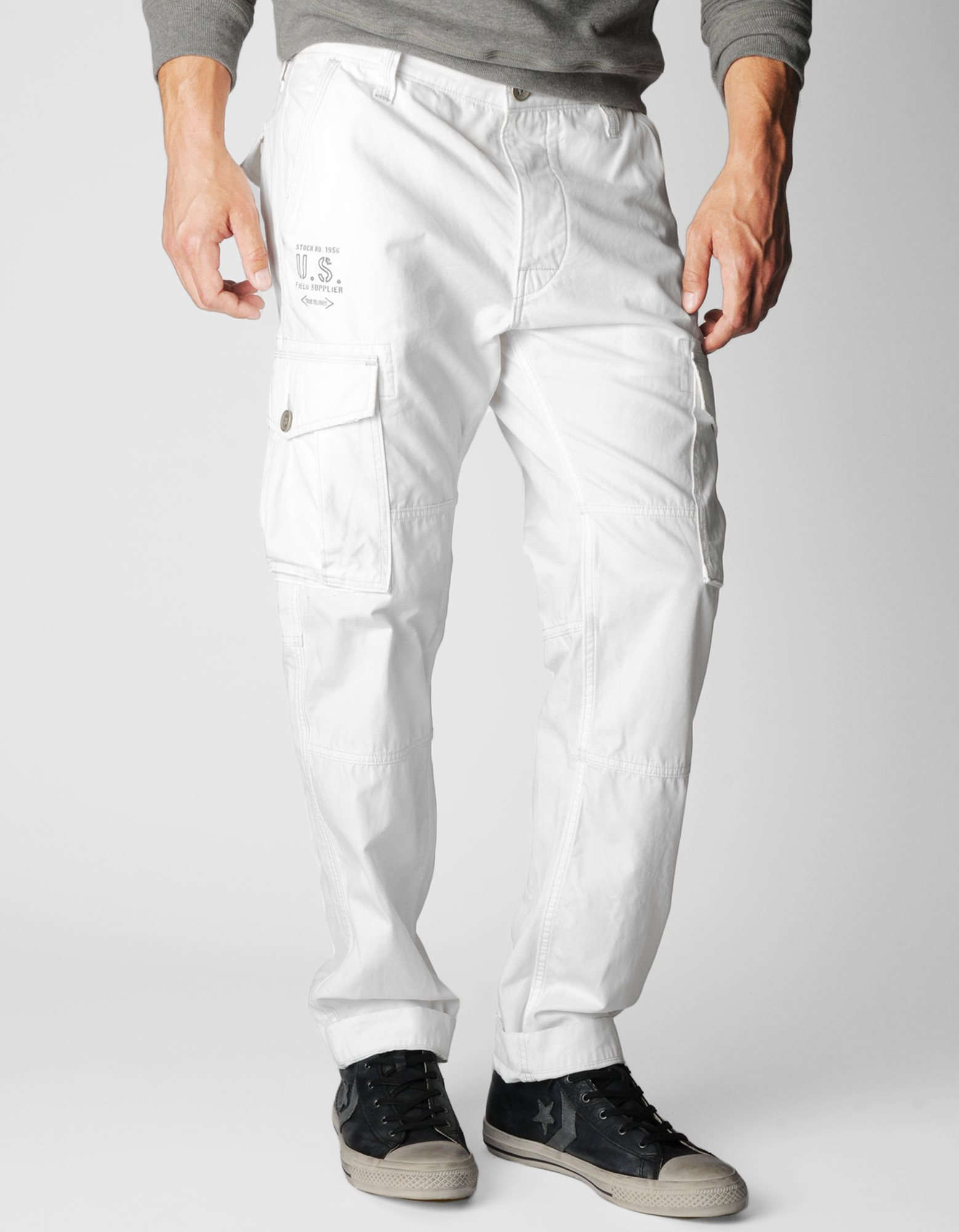True Religion Special Ops Mens Cargo Pant in White for Men - Lyst