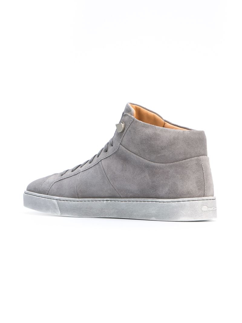 santoni high top sneakers