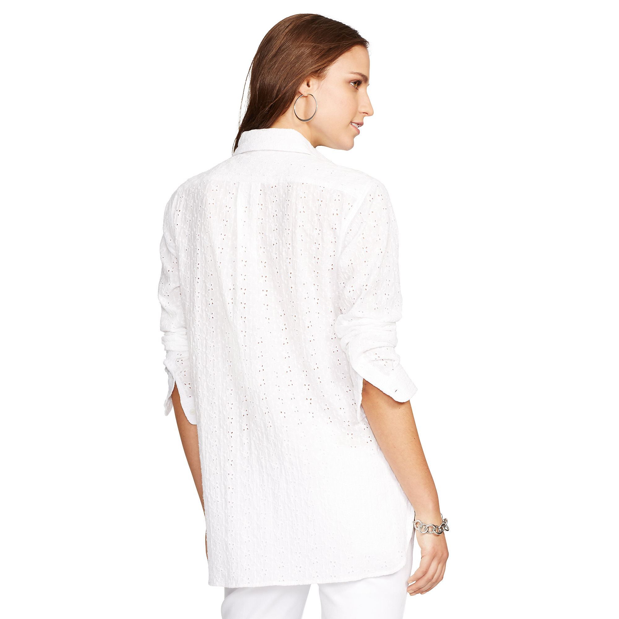 ralph lauren white cotton shirt