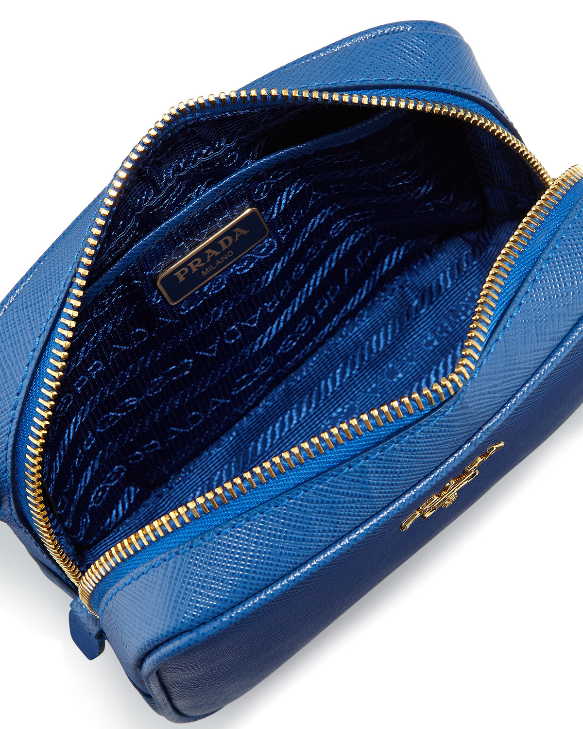 Prada Saffiano Small Crossbody Bag in Cobalt Blue (Blue) - Lyst