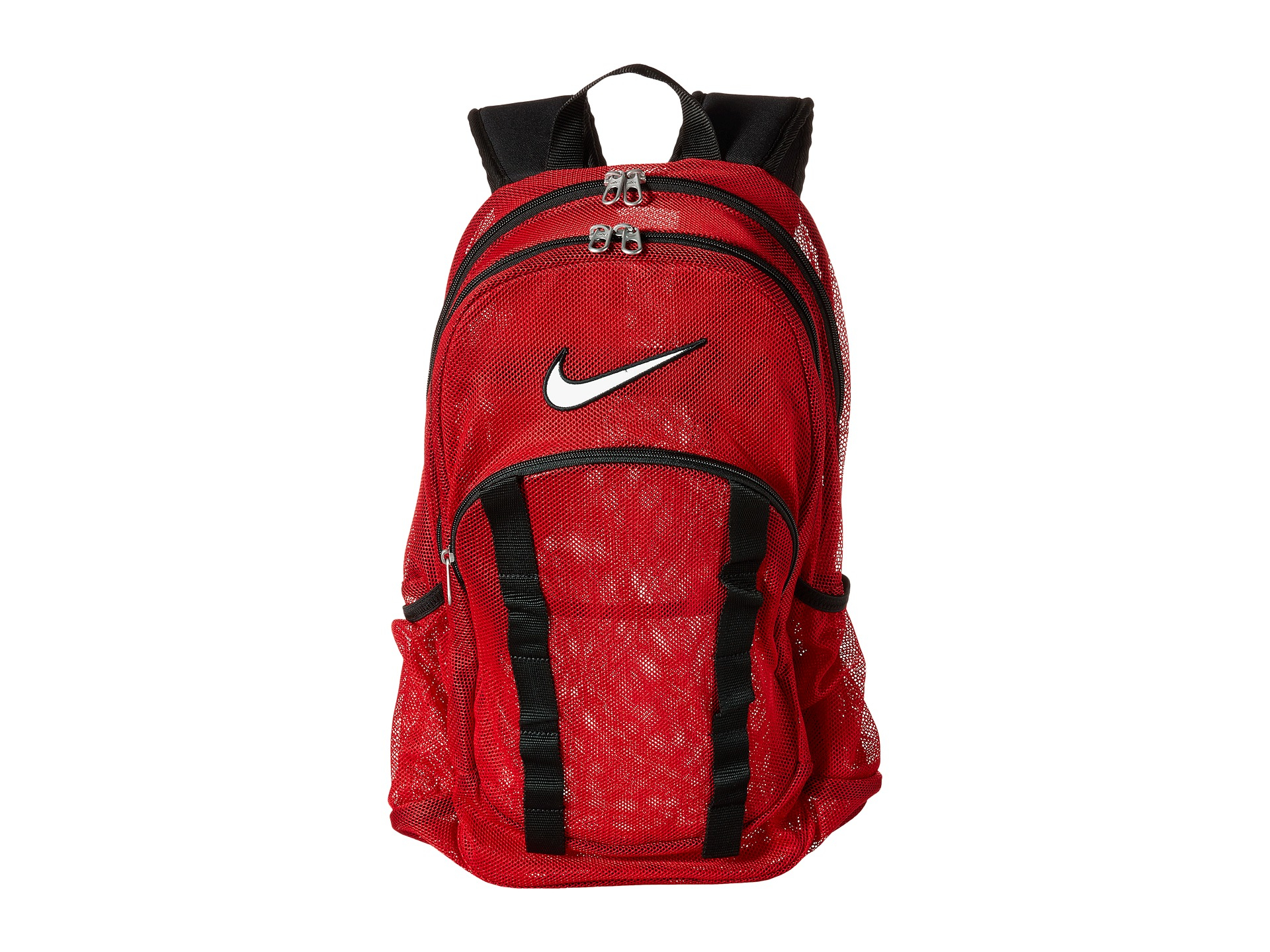 nike brasilia mesh backpack red