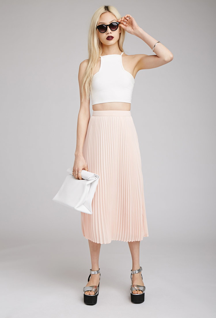 Image result for white pleated skirt forever 21