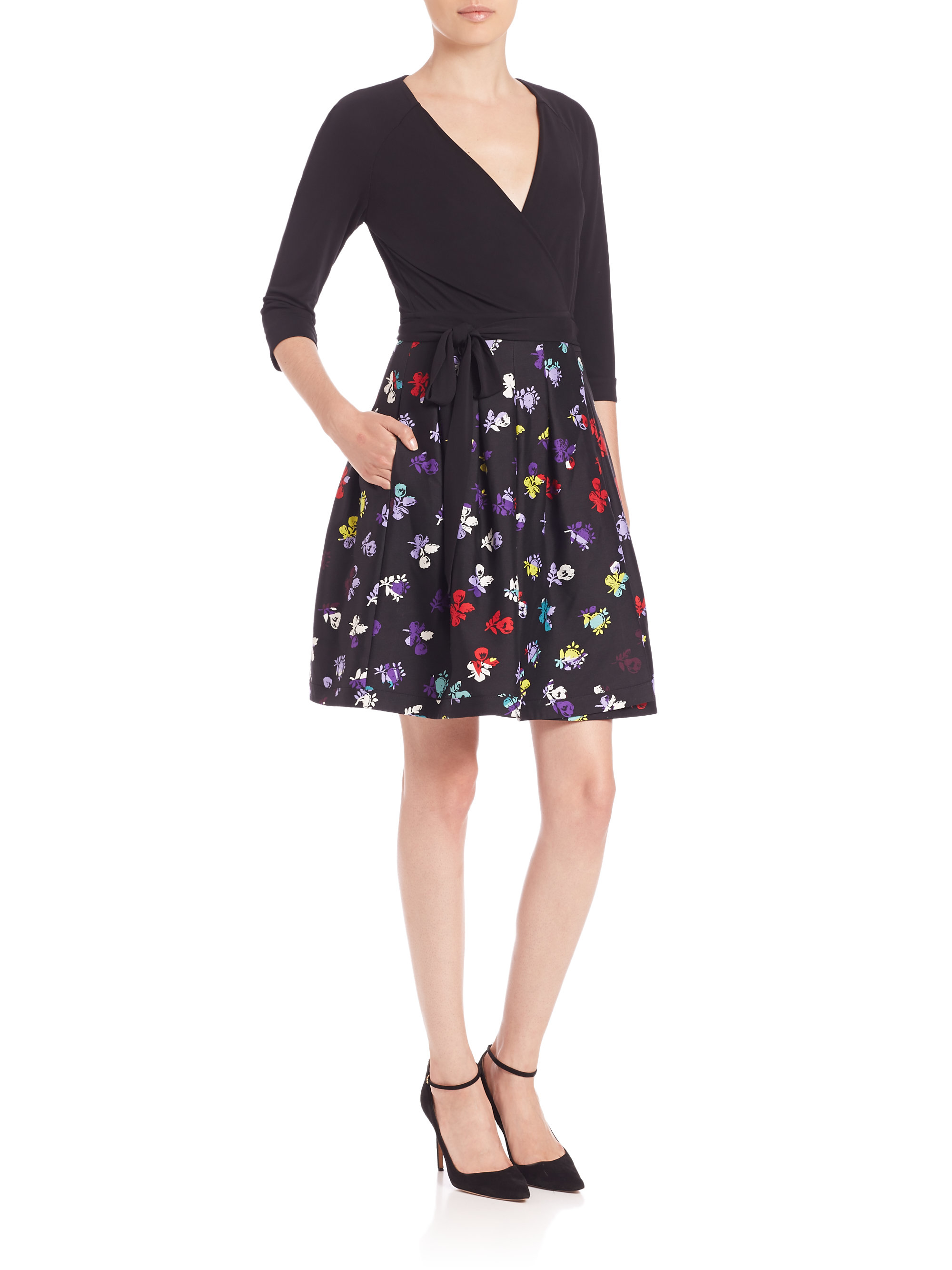 dvf jewel wrap dress