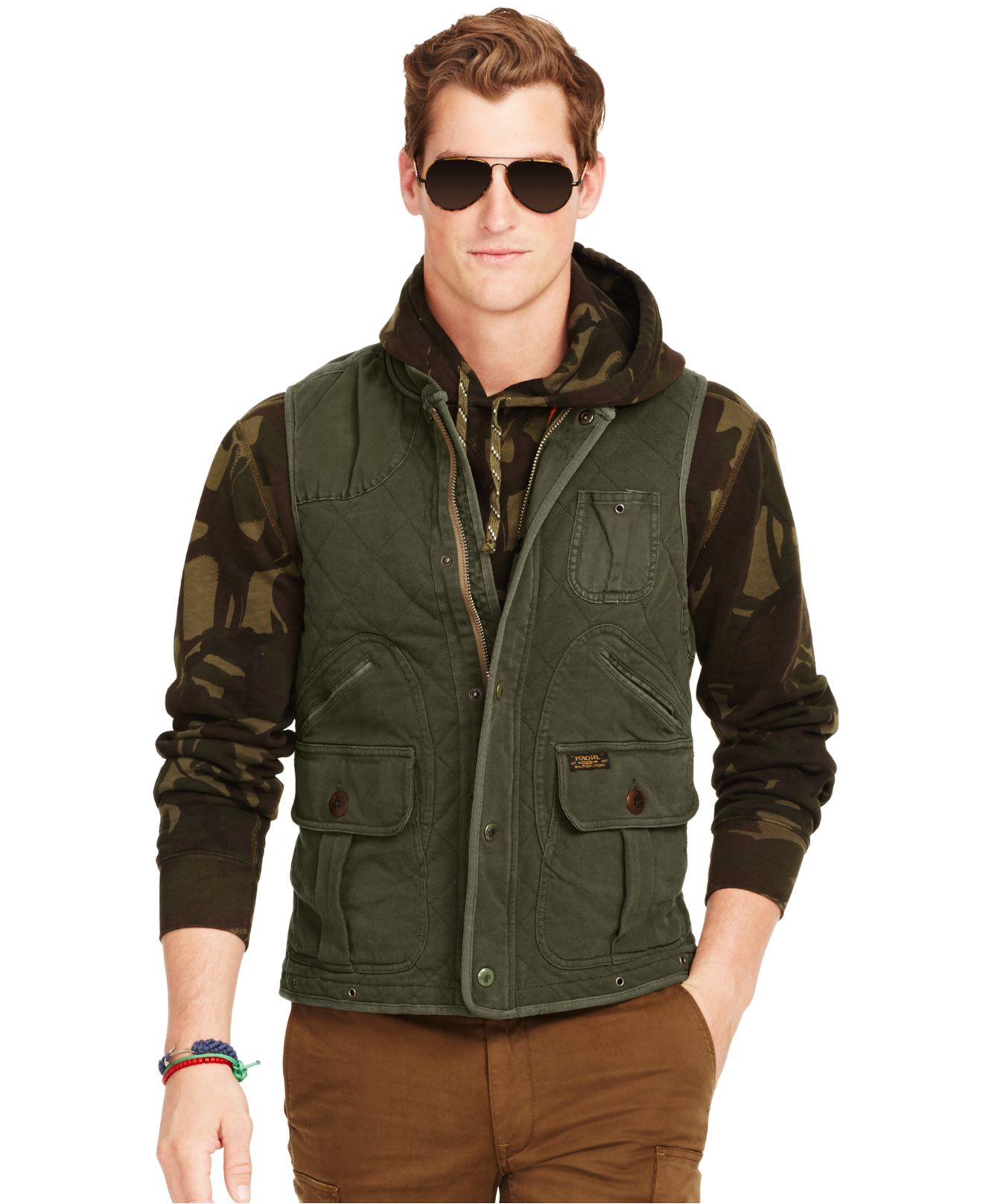 ralph lauren green vest