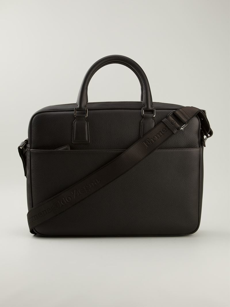 ZEGNA Laptop Bag in Brown for Men | Lyst