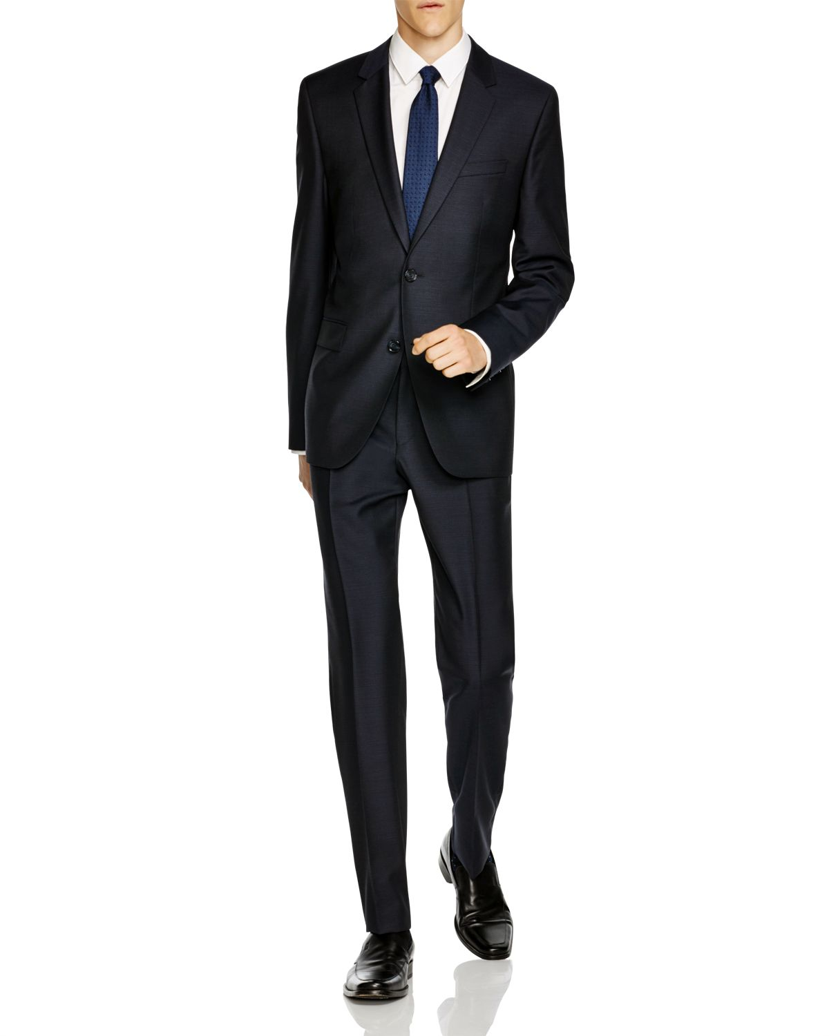 Boss Hugo Microdot Extra Slim Fit Suit in Blue for Men (Navy) Lyst