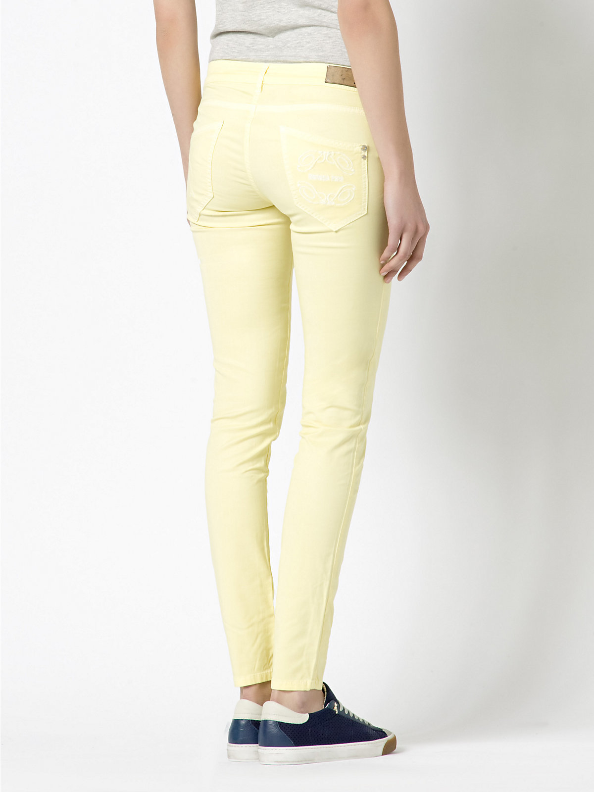 skinny jeans yellow