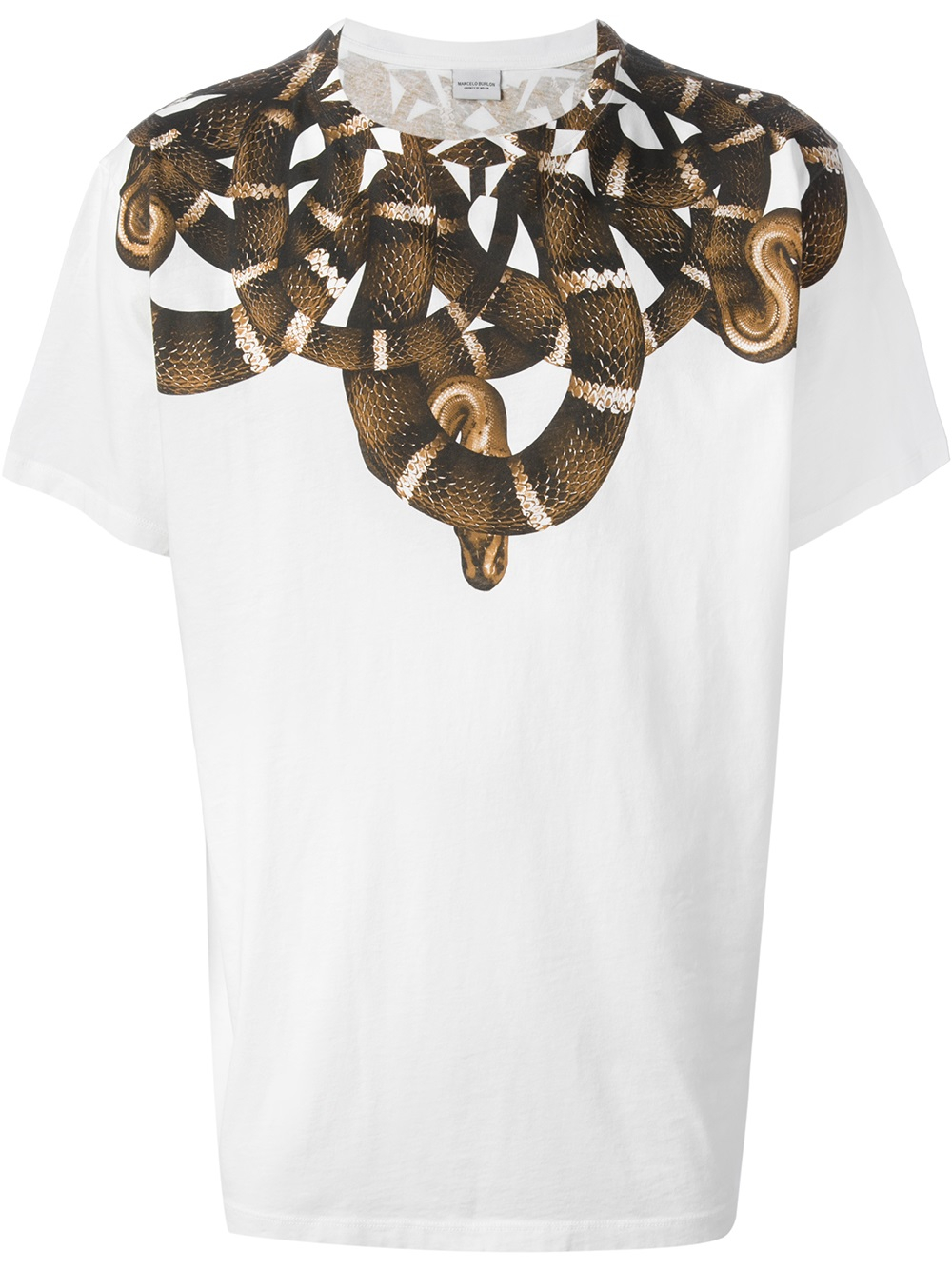 anspore aborre Exert Marcelo Burlon Snake Print Tshirt in White for Men - Lyst