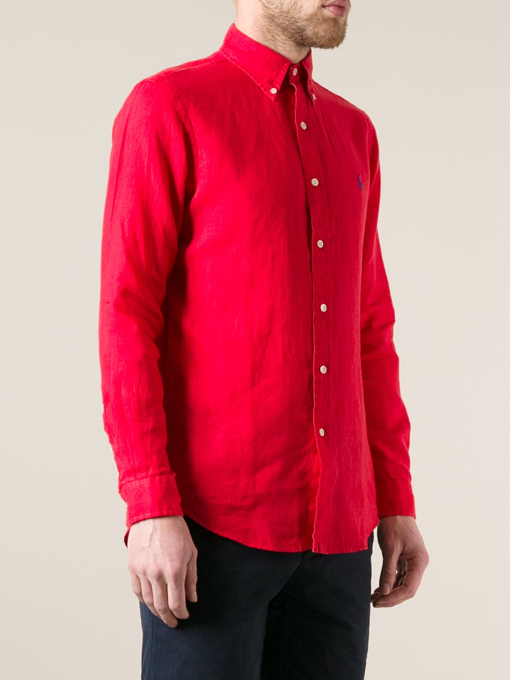 Polo Ralph Lauren Classic Shirt in Red for Men | Lyst