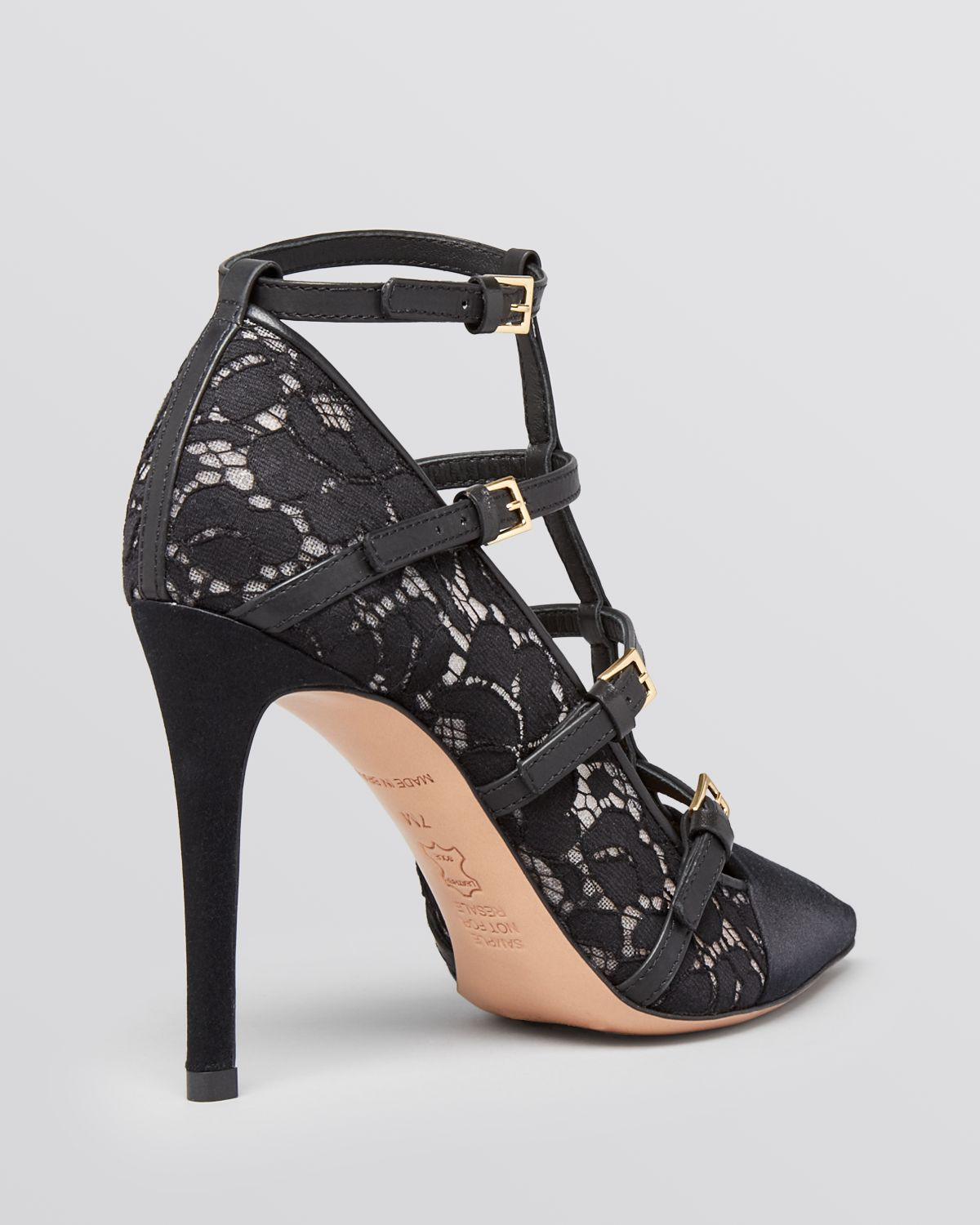 tory burch black and gold heels