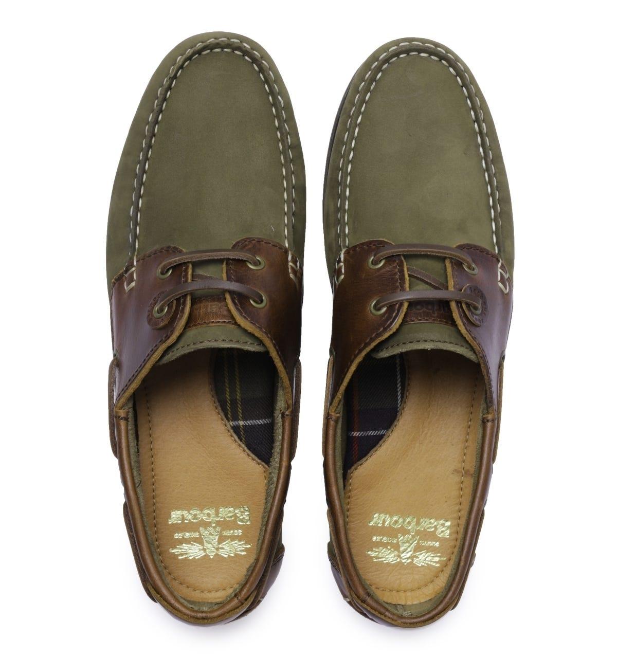 barbour capstan boat shoes mahogany