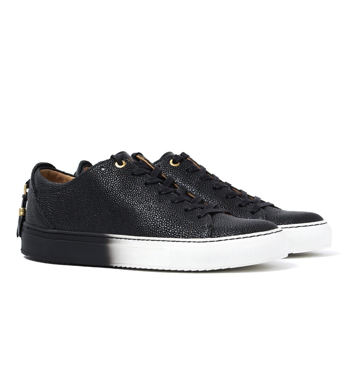 Black Embossed Alfa Low 116 Trainers Black Embossed Alfa Low 116 Trainers