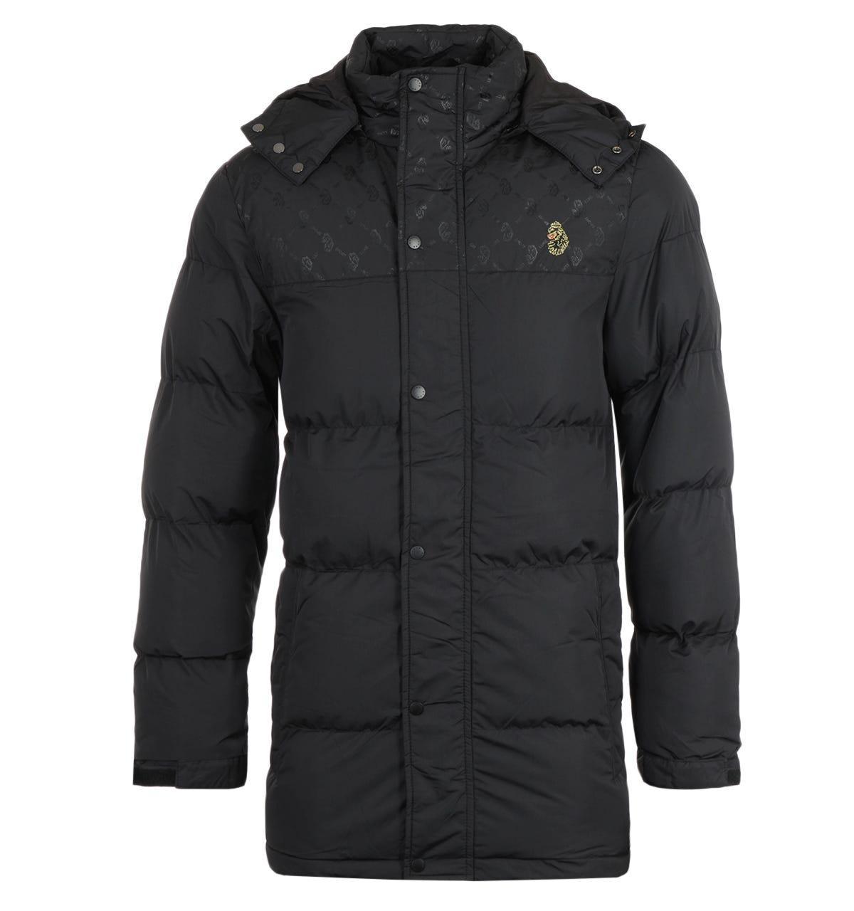 Luke 1977 longard quilted hooded jacket black Clearance