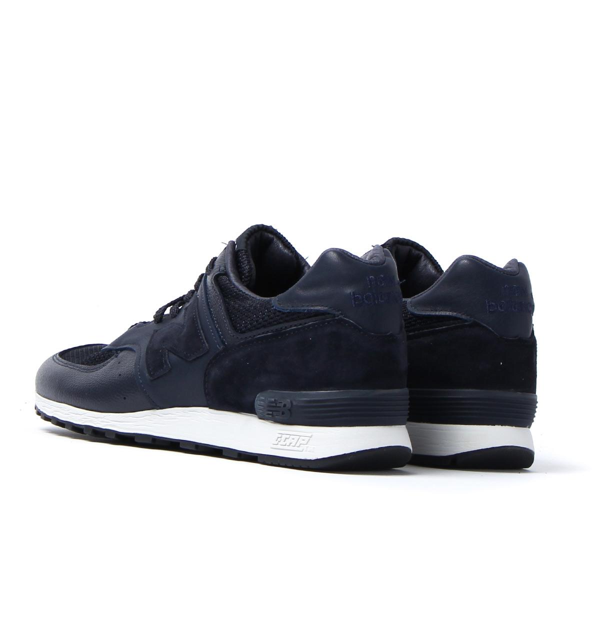 Deep Navy Leather Trainers 