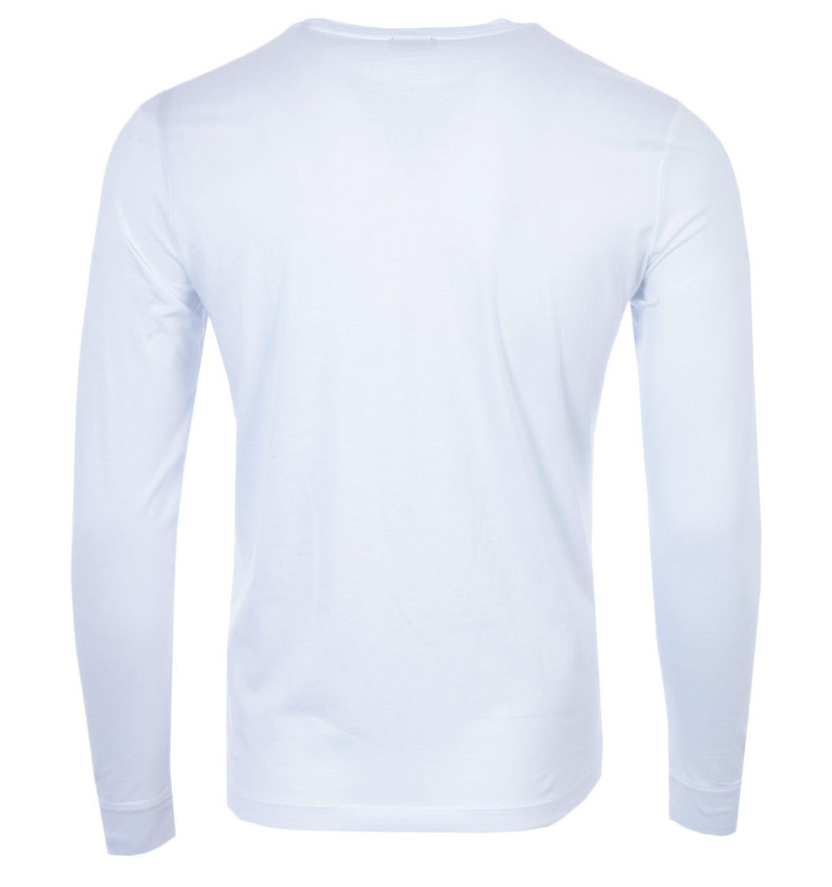 Mens Clothing T-shirts Long-sleeve t-shirts DIESEL Cotton T-diego Double Logo Long Sleeve T-shirt in White for Men 