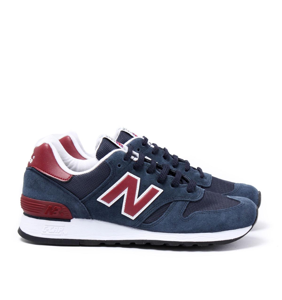 new balance 670 navy & claret suede trainers