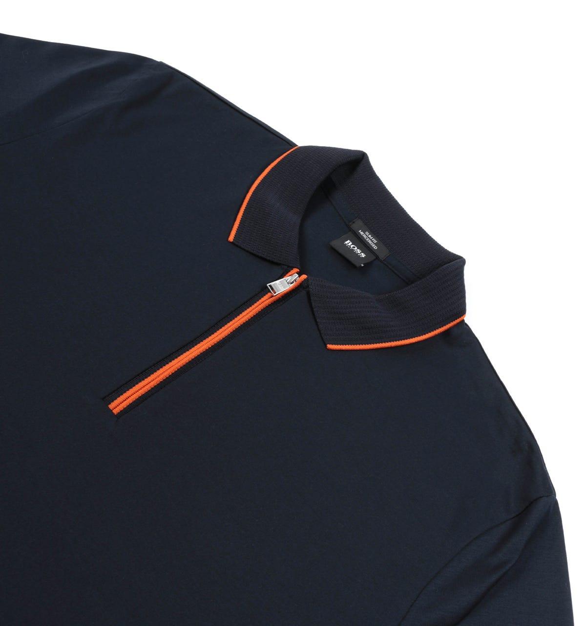 Polston Slim Fit Zip Neck Polo Shirt 