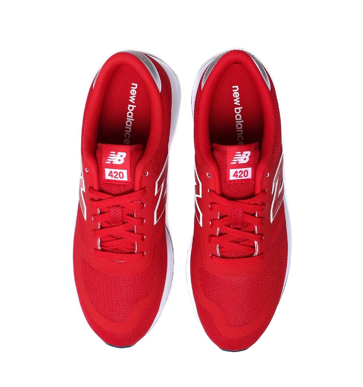 new balance 420 trainers red