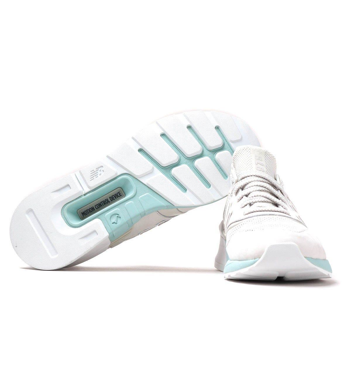 New Balance 997 Off White & Mint Green Suede & Mesh Trainers for Men | Lyst