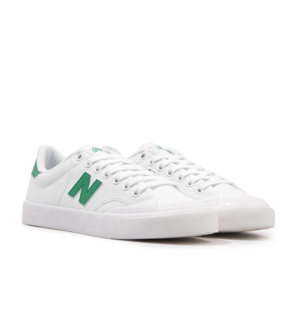 New Balance Pro Court Canvas Trainers - White & Varsity Green for Men | Lyst