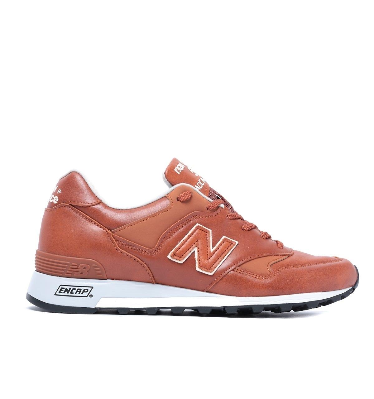 New Balance Made In England M577 Tan Leather Trainers for Men - Lyst