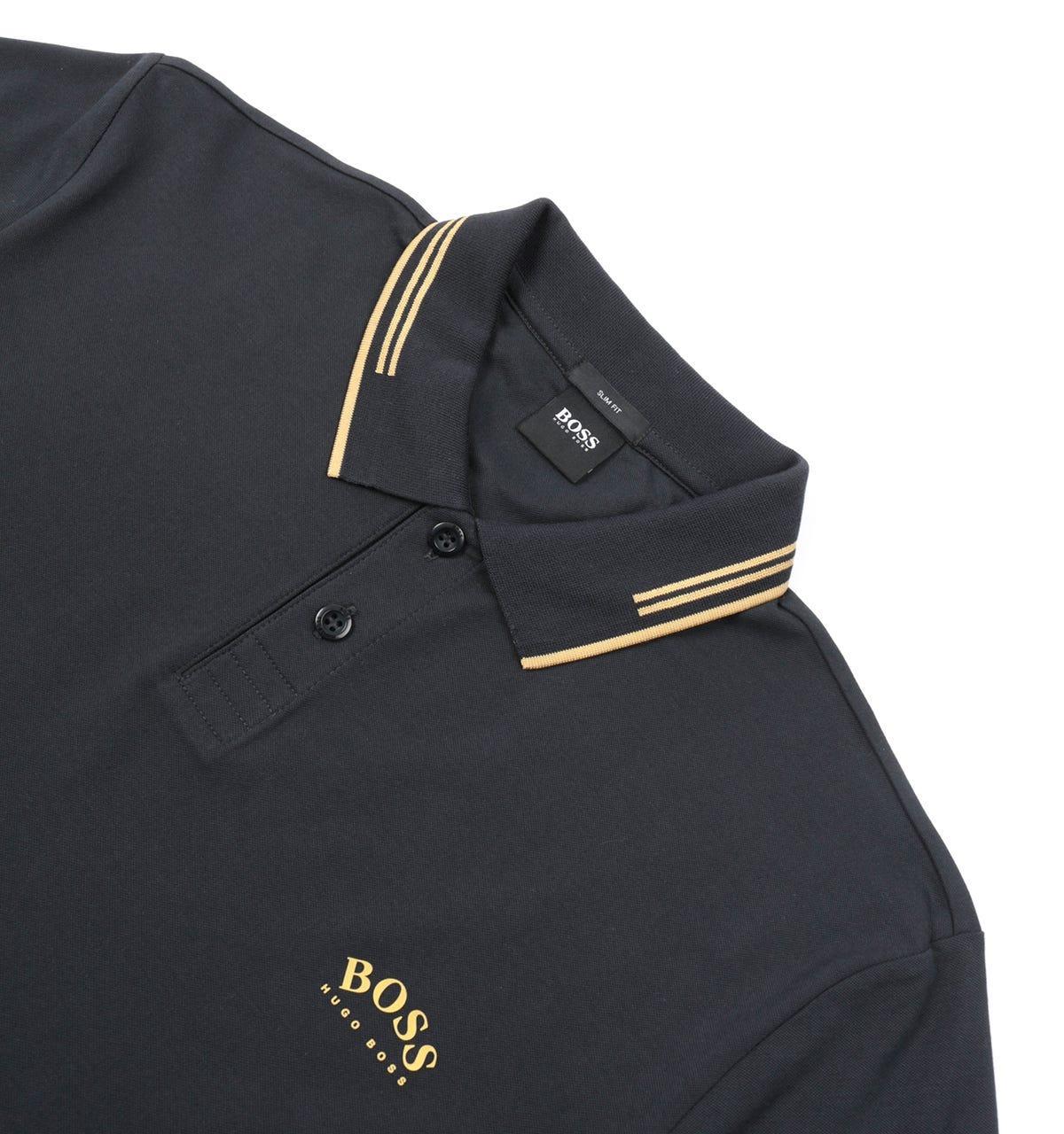 HUGO BOSS Cotton Paul Curved Slim Fit 