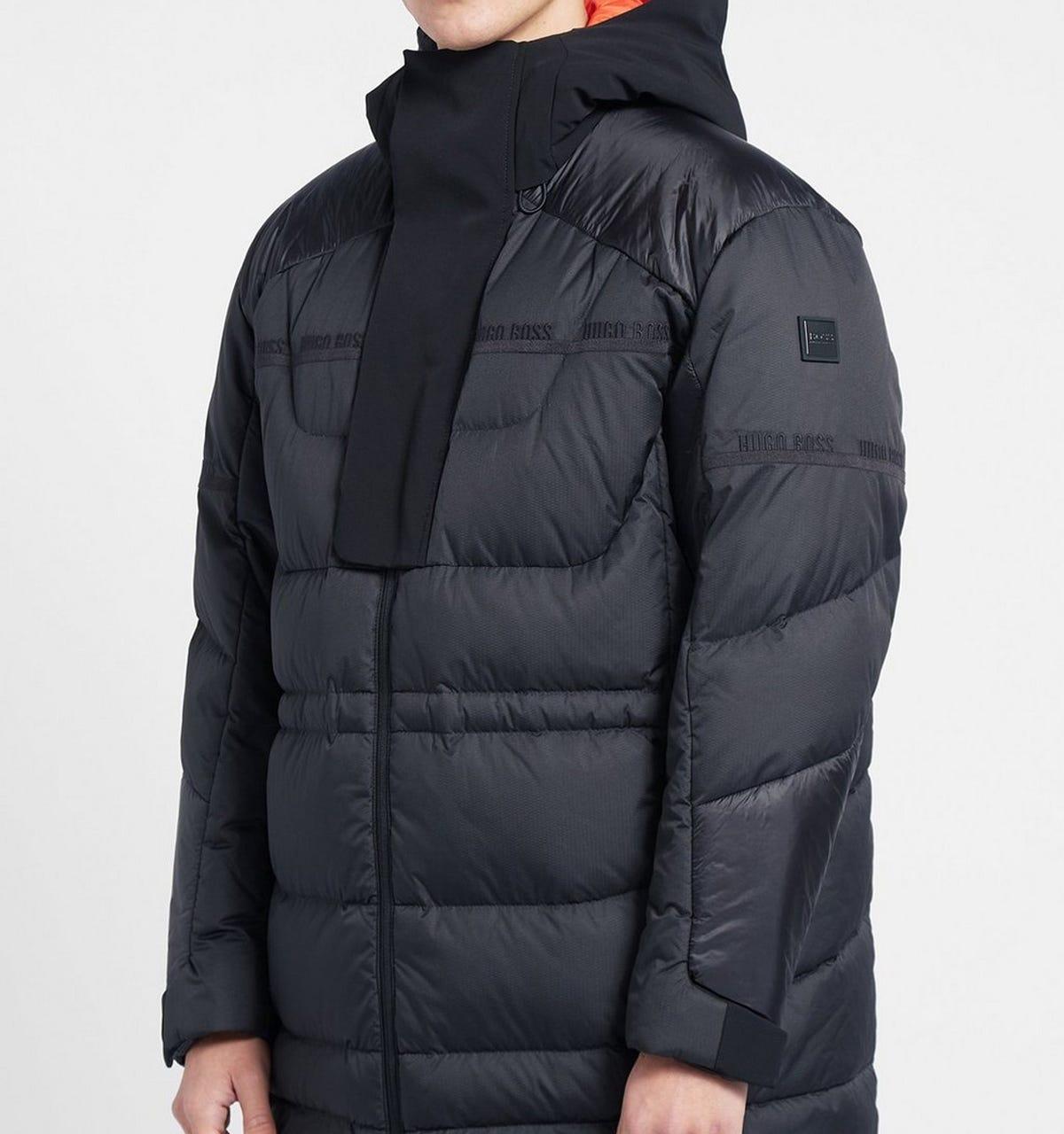 BOSS by HUGO BOSS Kenny Water Repellent Hooded Down Jacket in Gray for Men  | Lyst