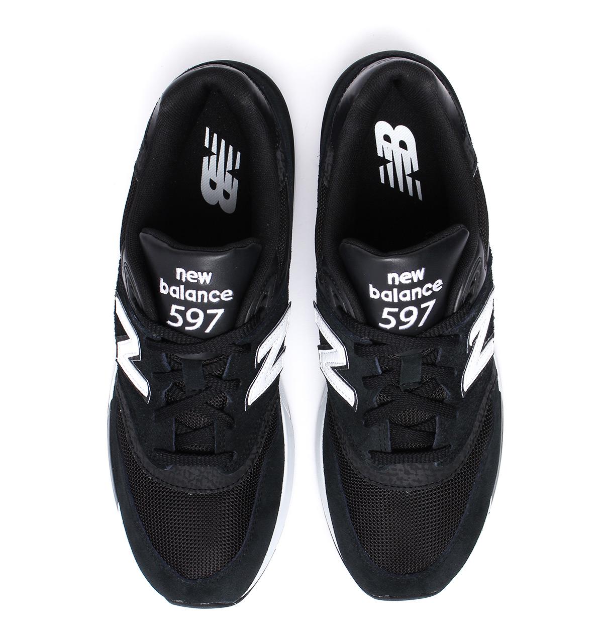 New Balance 597 Black Suede Runner Trainers for Men - Lyst