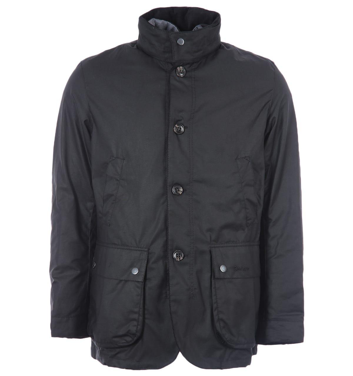 Barbour Century Wax Jacket in Black for Men | Lyst