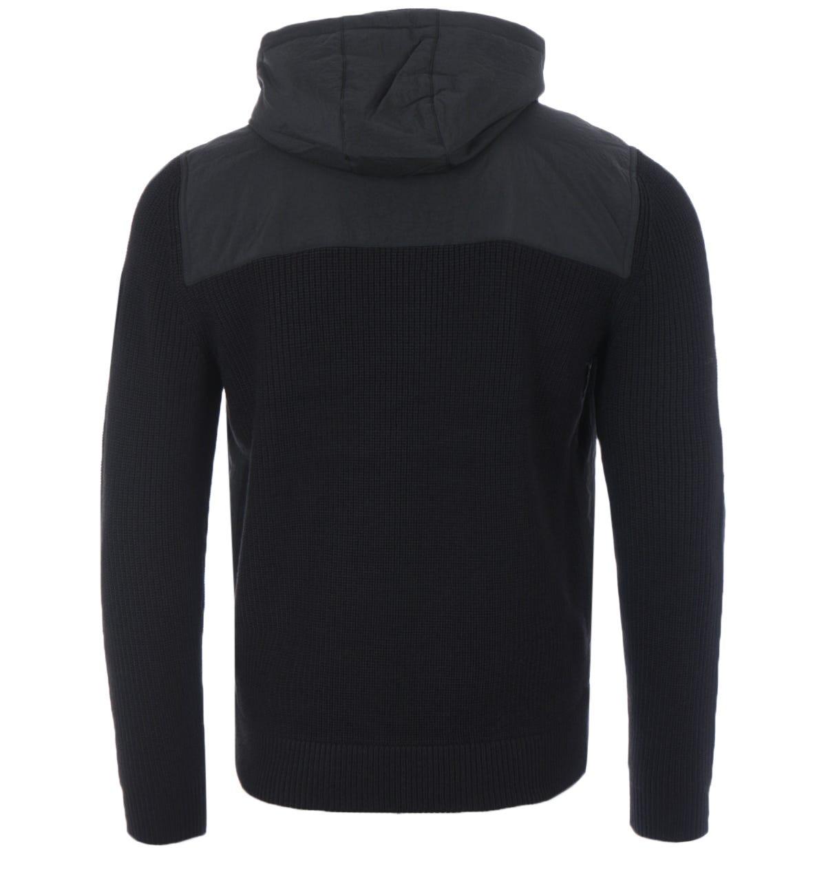 Hybrid Knit Hooded Jacket 