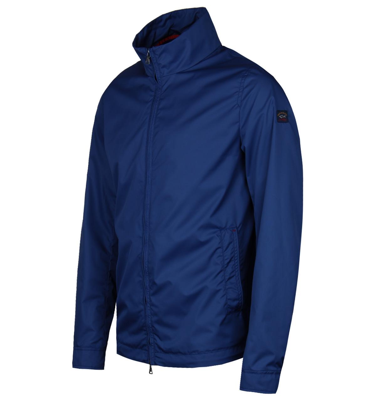 Paul & Shark Synthetic Royal Blue Shark Fit Windbreaker Jacket for Men ...