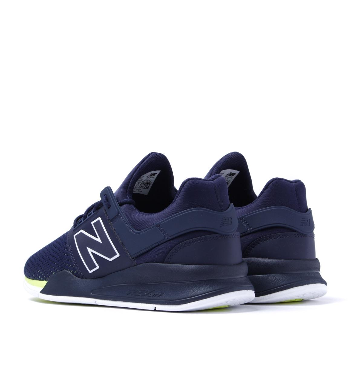 New Balance Synthetic Ms247 Navy & Neon Green Trainers in Blue for Men |  Lyst
