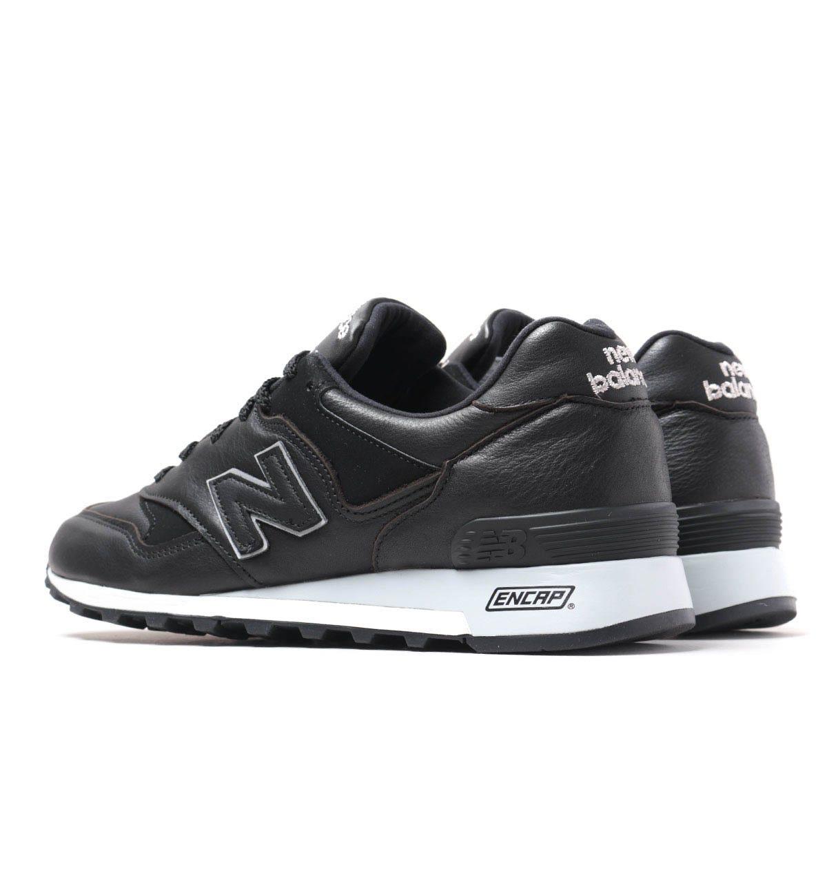 In England M577 Black Leather Trainers 