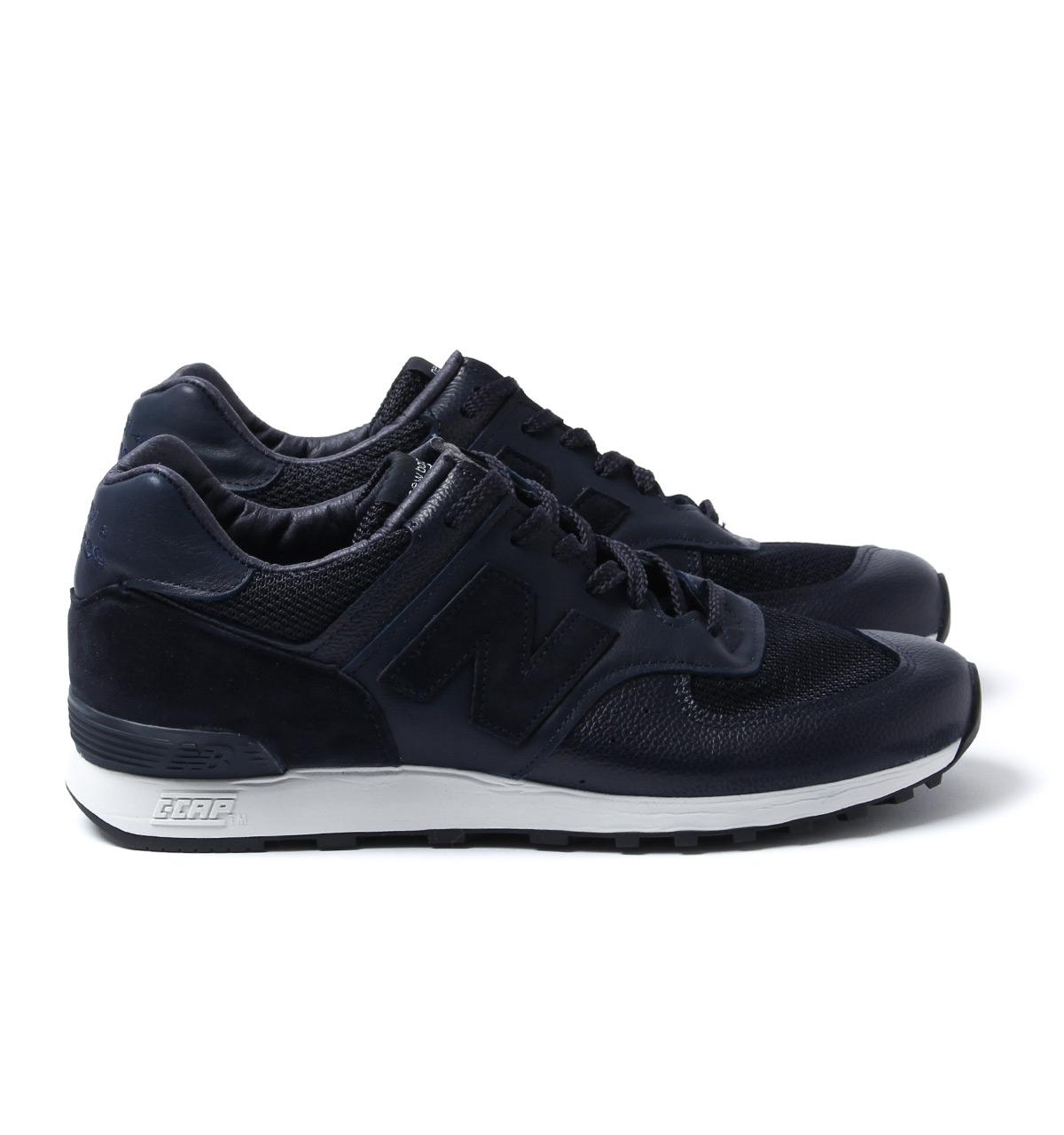 New Balance 576 Made In England Deep Navy Leather Trainers in Blue for Men  | Lyst