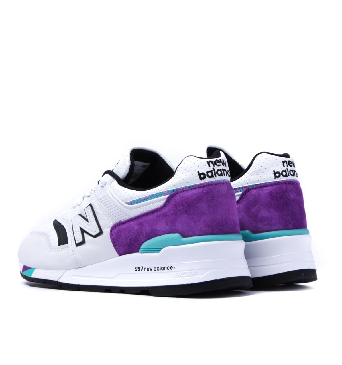 New Balance Suede 997 Made In The Usa White & Purple Trainers for Men | Lyst