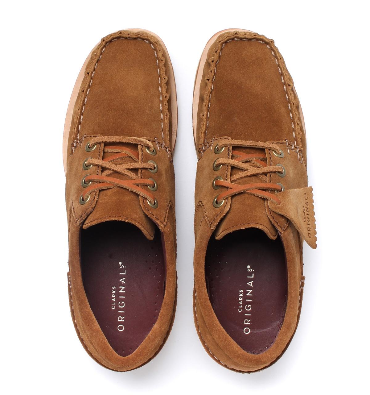 clarks wallace cola suede