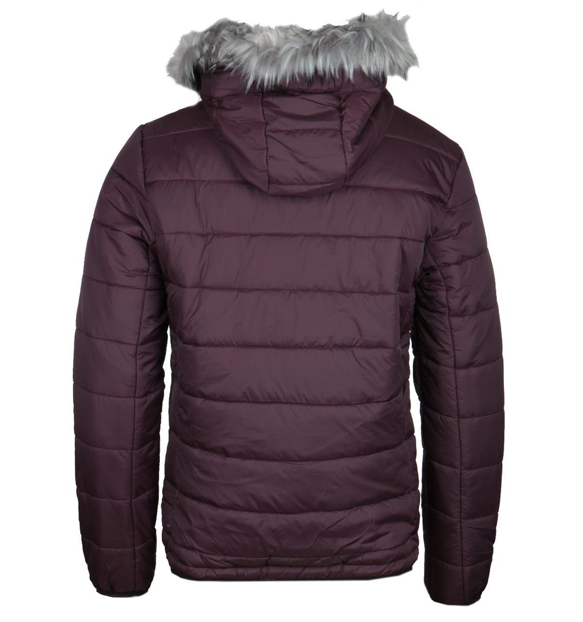 plum puffer jacket