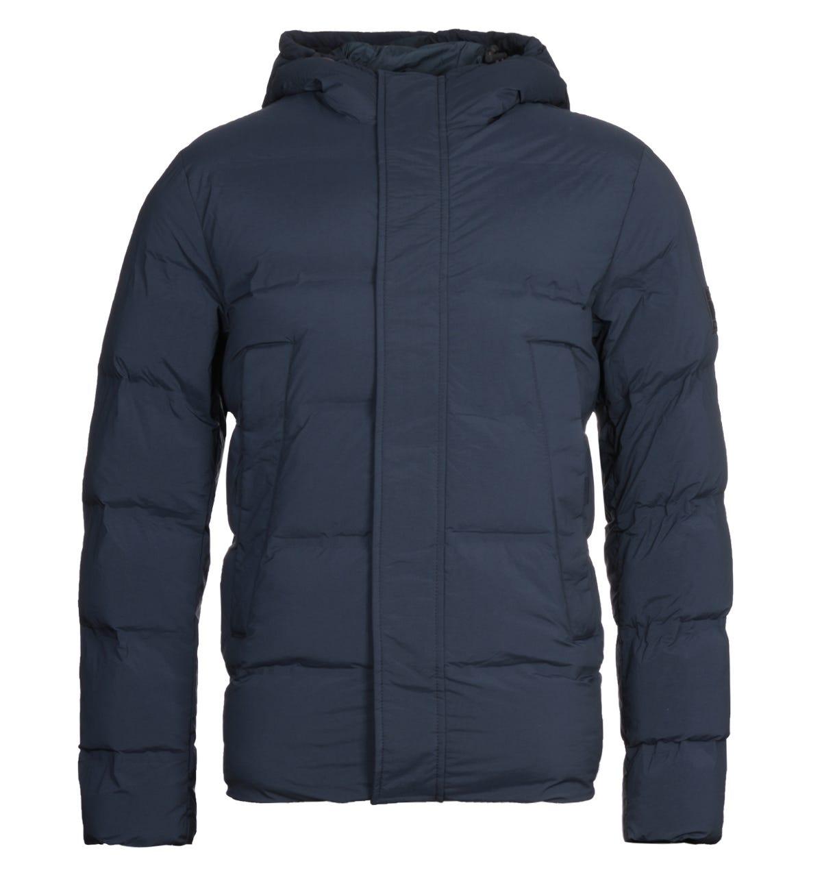 hooded stretch bomber