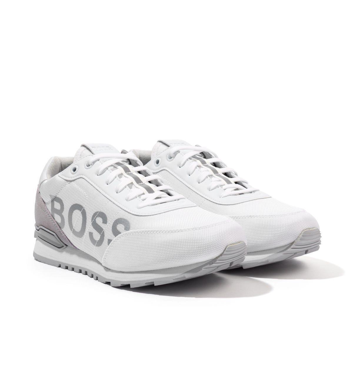 BOSS by HUGO BOSS Synthetic Parkour Runn Recycled Nylon Trainers in White  for Men | Lyst