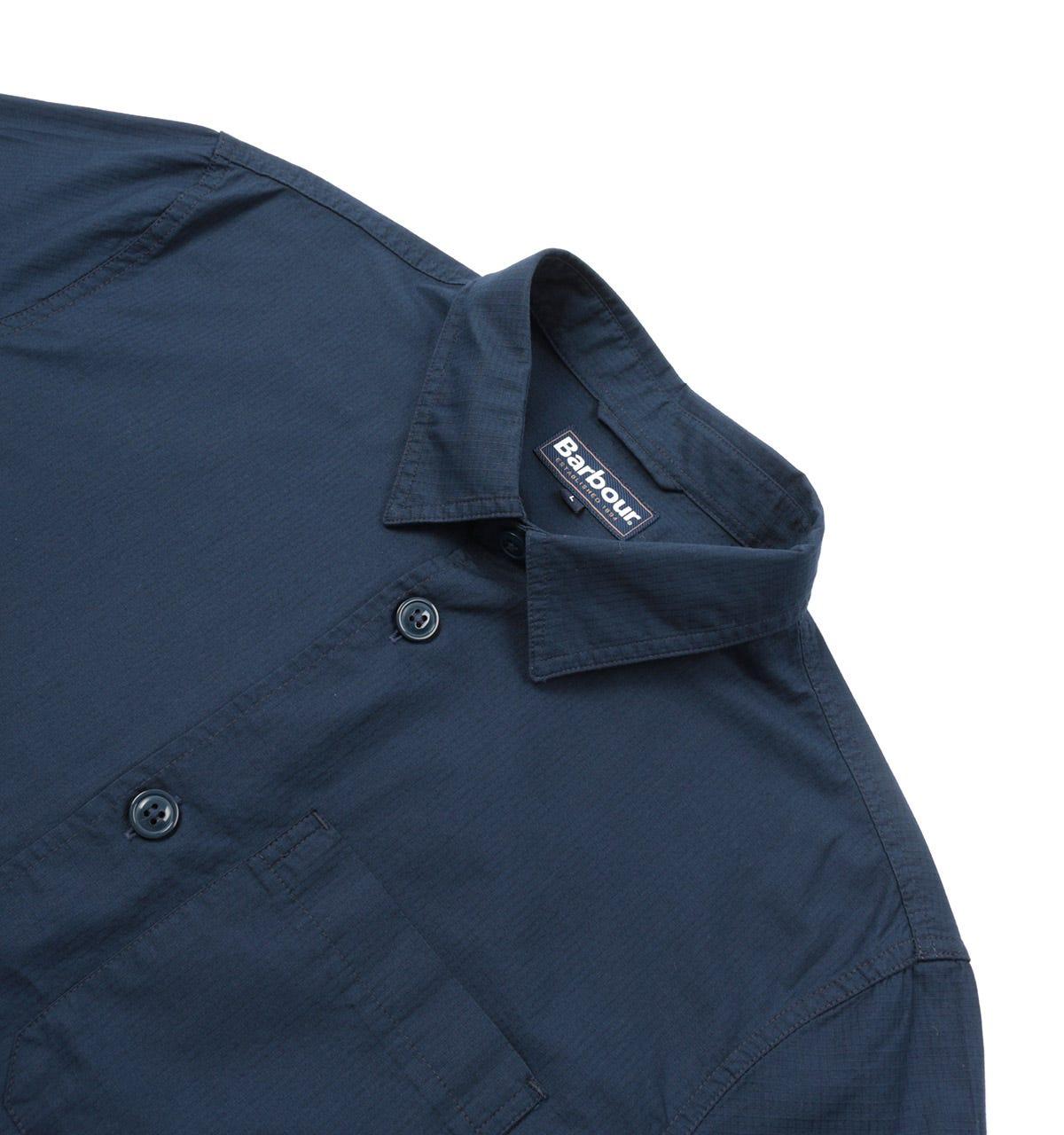 Barbour Cotton Murton Overshirt in Navy (Blue) for Men | Lyst