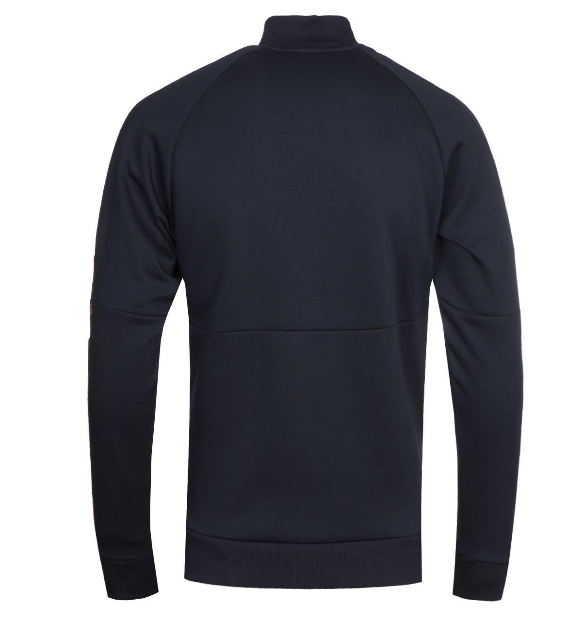 BOSS by HUGO BOSS Cotton Skaz 1 Zip Through Navy & Gold Sweatshirt in Blue  for Men - Lyst