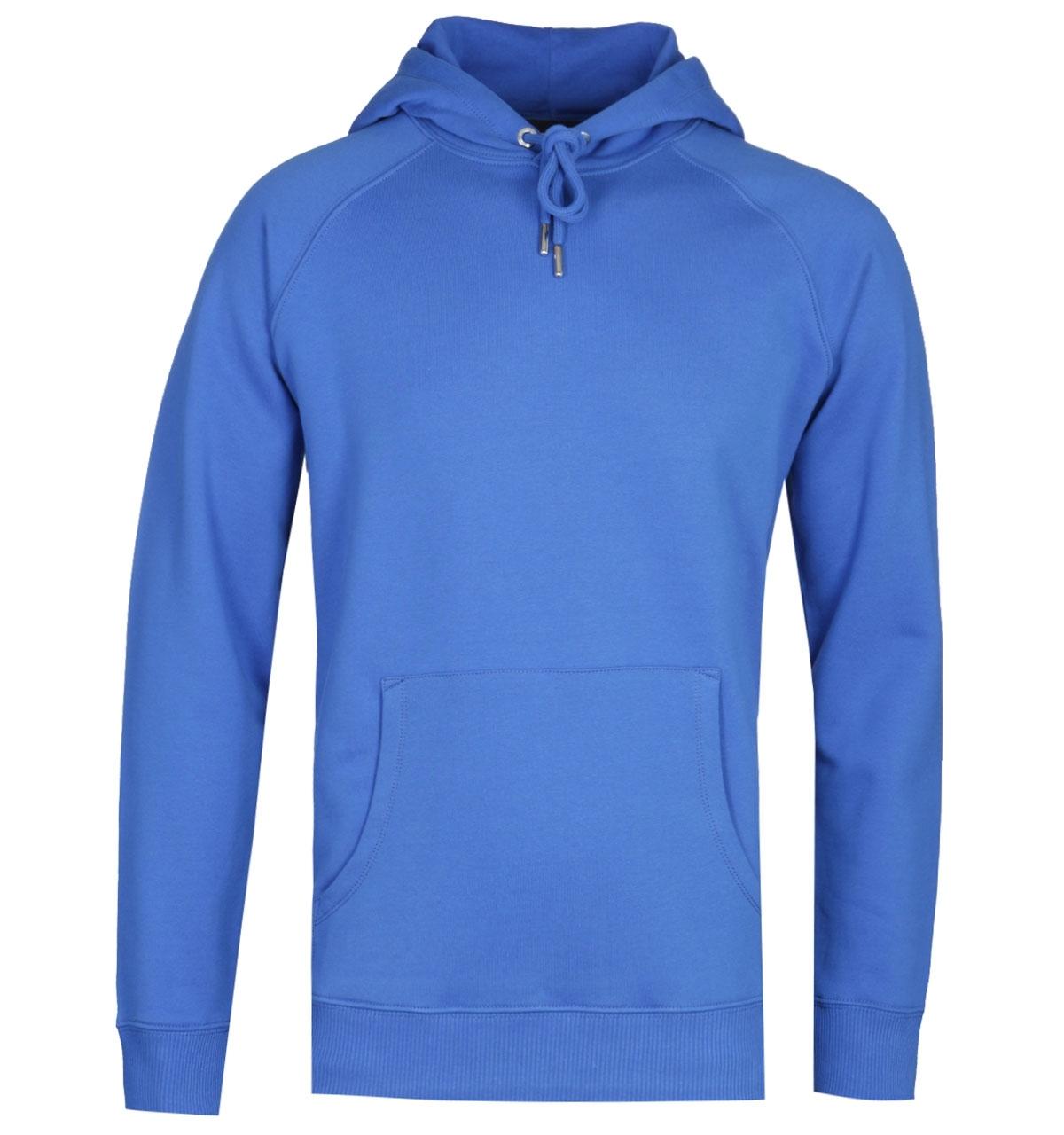 DIESEL Cotton S-gim Felpa Electric Blue Pullover Hoodie for Men - Lyst