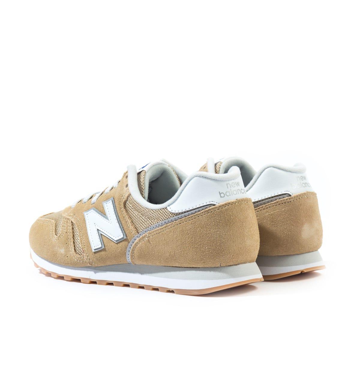 New Balance 373 Nude Suede Trainers in Beige (Natural) for Men | Lyst