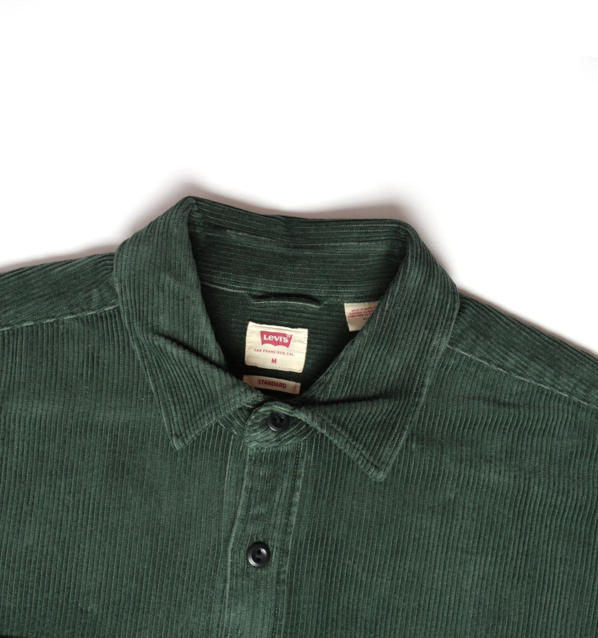 Levi's Levi's Jackson Worker Python Green Corduroy Shirt for Men | Lyst