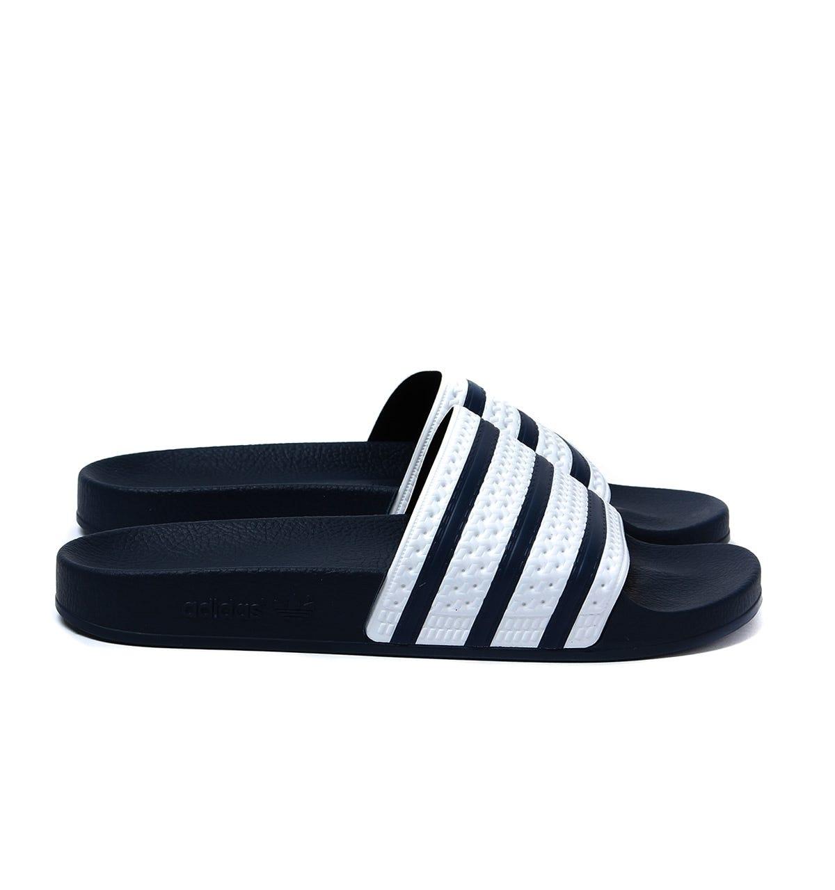 adidas blue sliders